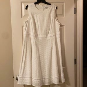 Beautiful, new white Calvin Klein dress